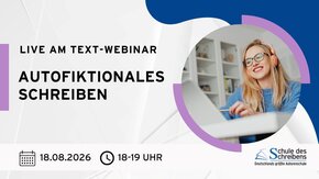 Webinar Autofiktion am 18.8.26