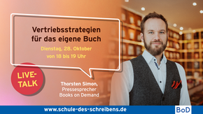 Ankündigung für den Live Talk mit Thorsten Simon