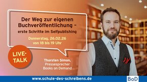 Live-Talk mit Thorsten Simon zum Thema Selfpublishing