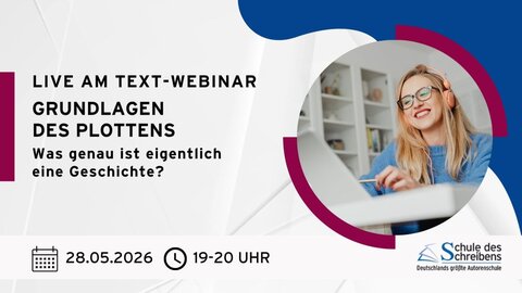 Ankündigung Live am Text 28.05. zu Plotten