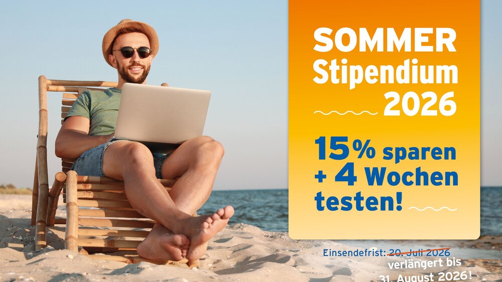 Sommerstipendium Angebot 15%