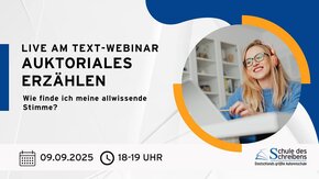 Webinar auktoriales Erzählen am 09.09.