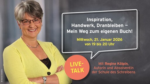 Ankündigung Live-Talk mit Regine Kölpin