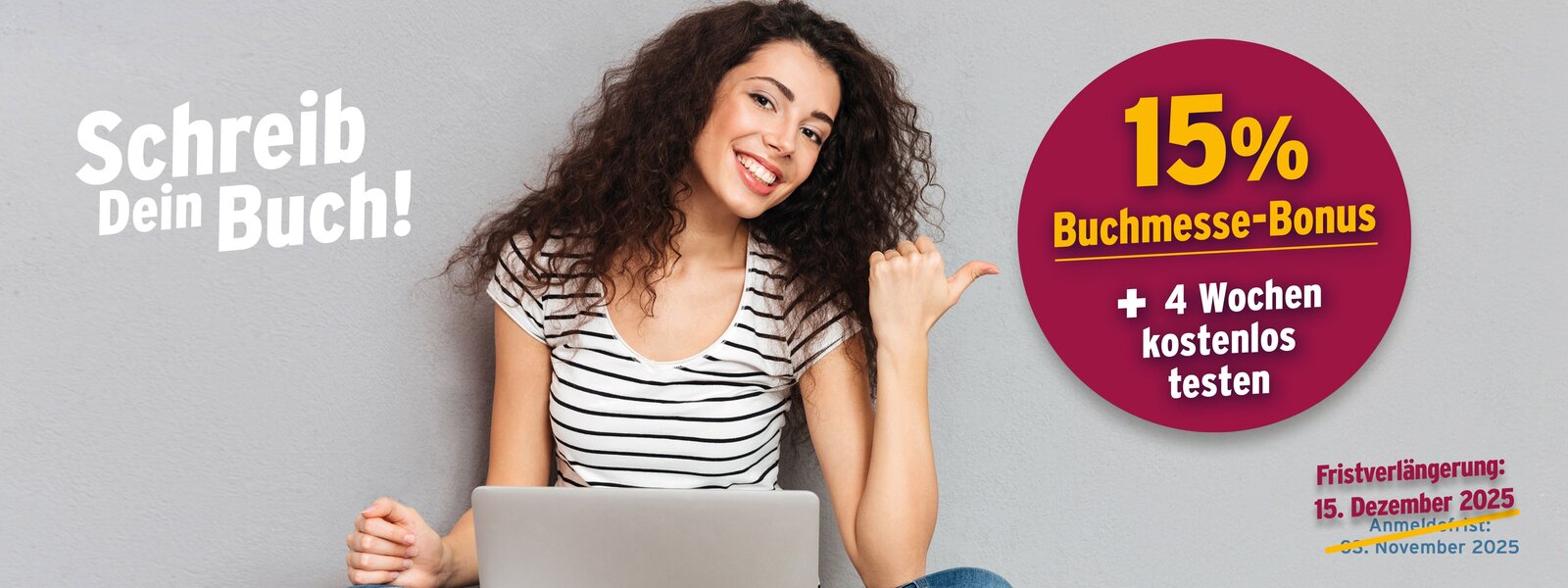 Verlängertes Angebot zur Buchmesse: 15% sparen