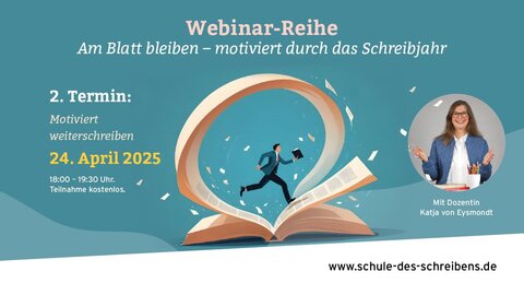 Webinartermin 24. April Motiviert weiterschreiben