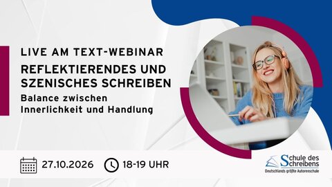 Live am Text zu szenischem Schreiben am 27.10.2026